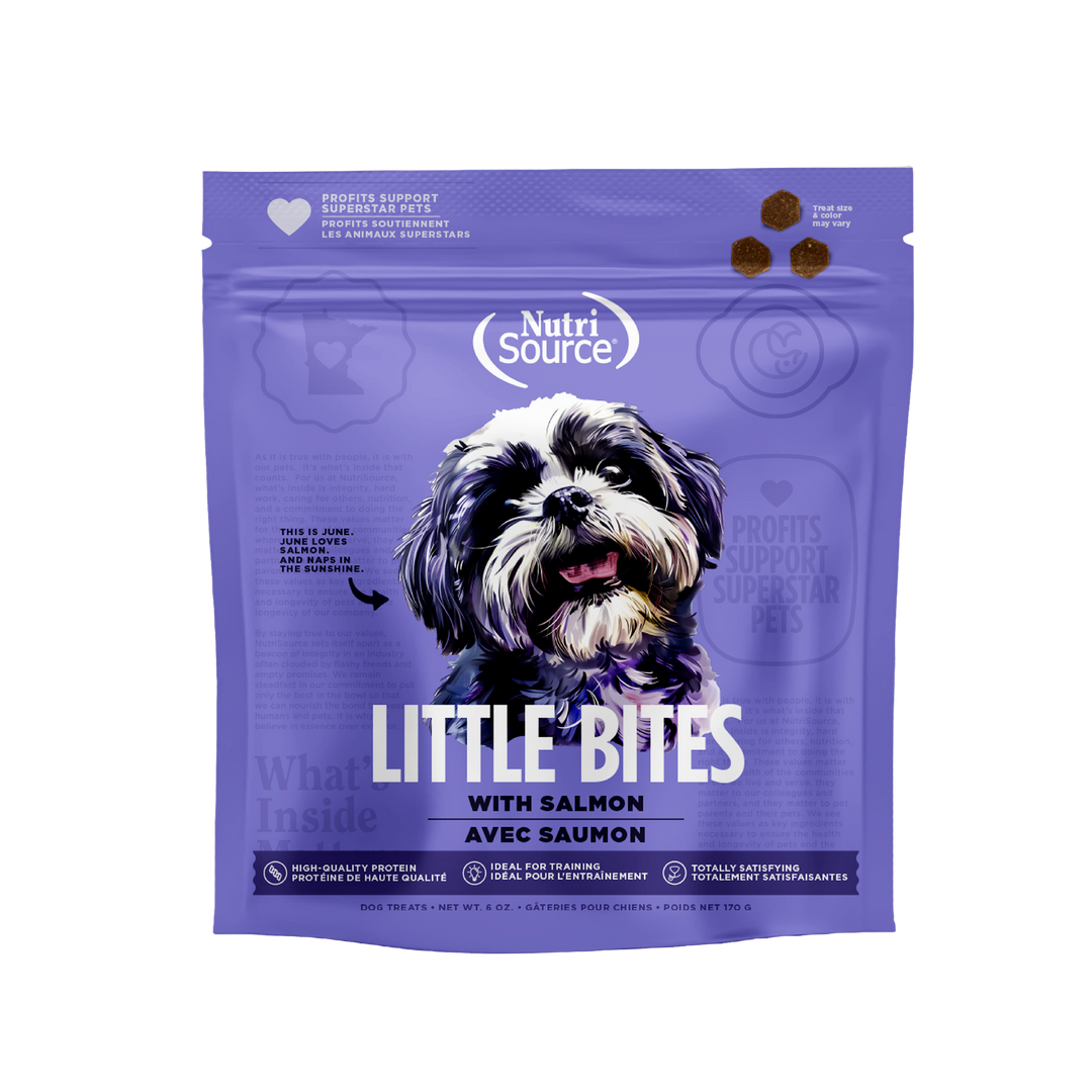 NutriSource - Petites Bouchées de Saumon - Gâteries d'Entraînement pour Chiens