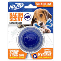 Nerf Dog - Balle Parfumée au Bacon 6.3 cm - Jouet à Mâcher en TPR avec Noyau Solide pour Chiens