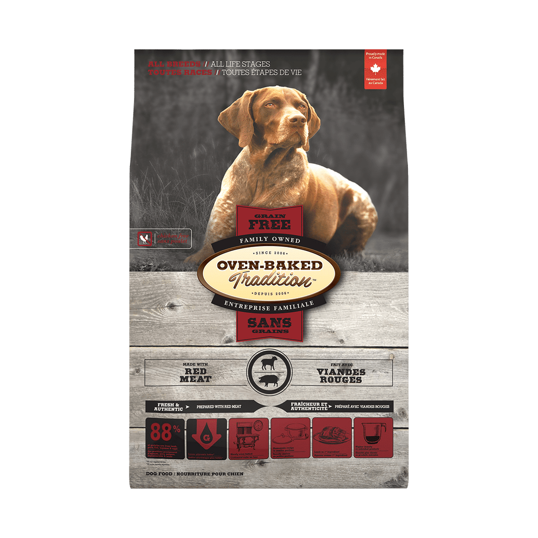 Oven-Baked Tradition - Chien Viandes Rouges - Nourriture Sèche Sans Grains pour Chiens
