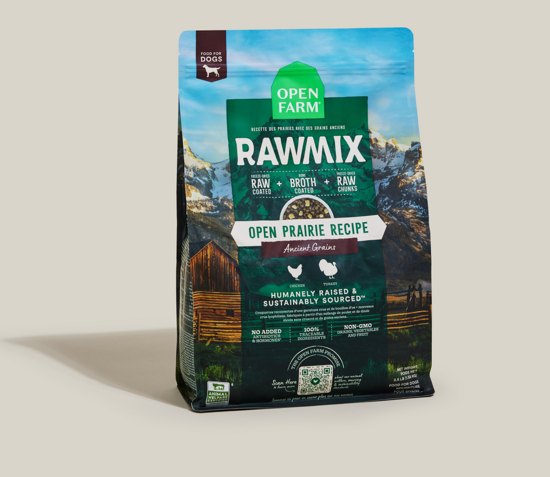Open Farm RawMix - Chien Recette des Prairies et Grains Anciens - Nourriture Sèche pour Chiens