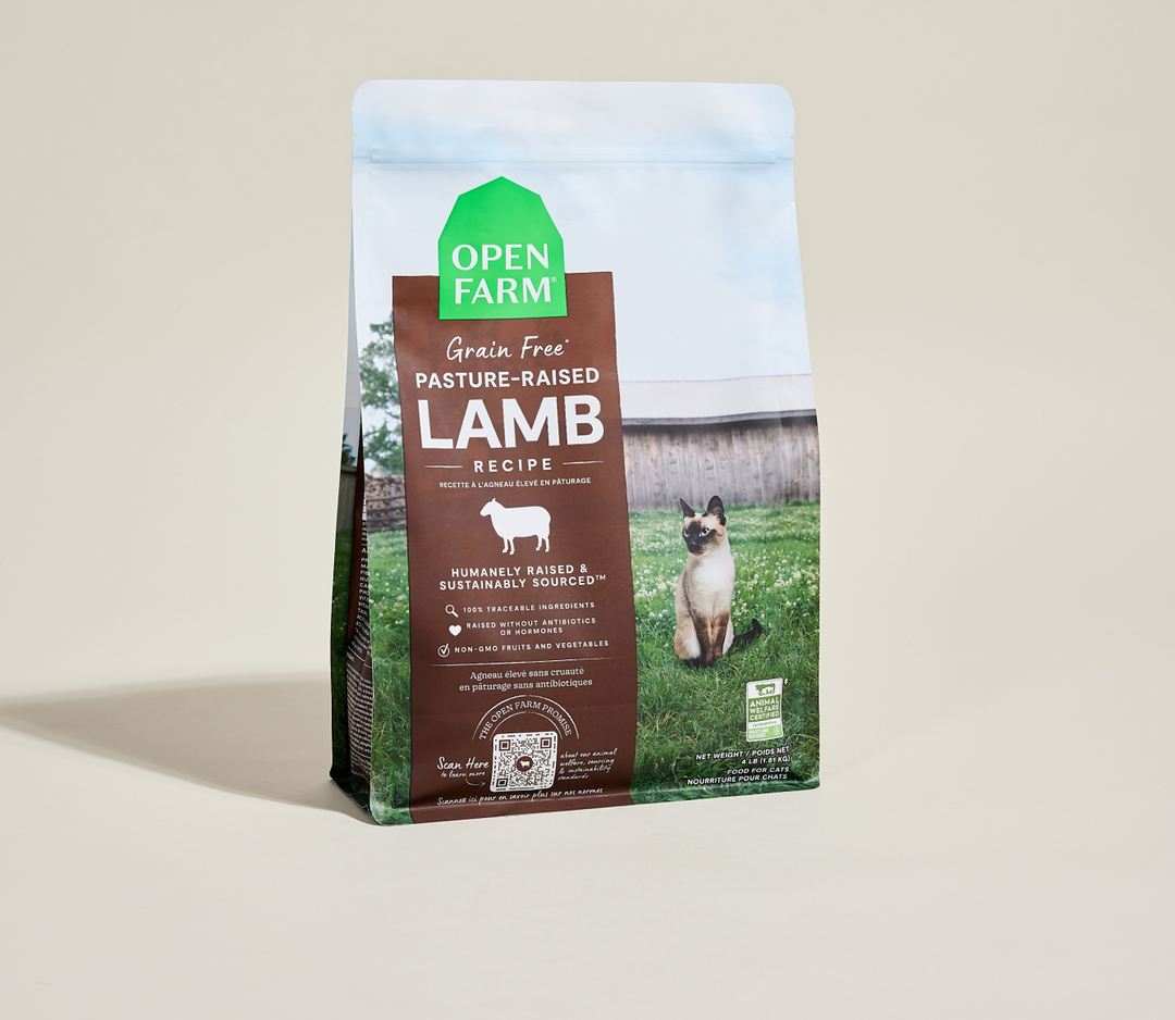 Open Farm - Agneau Élevé en Pâturage - Nourriture Sèche Sans Grains pour Chats