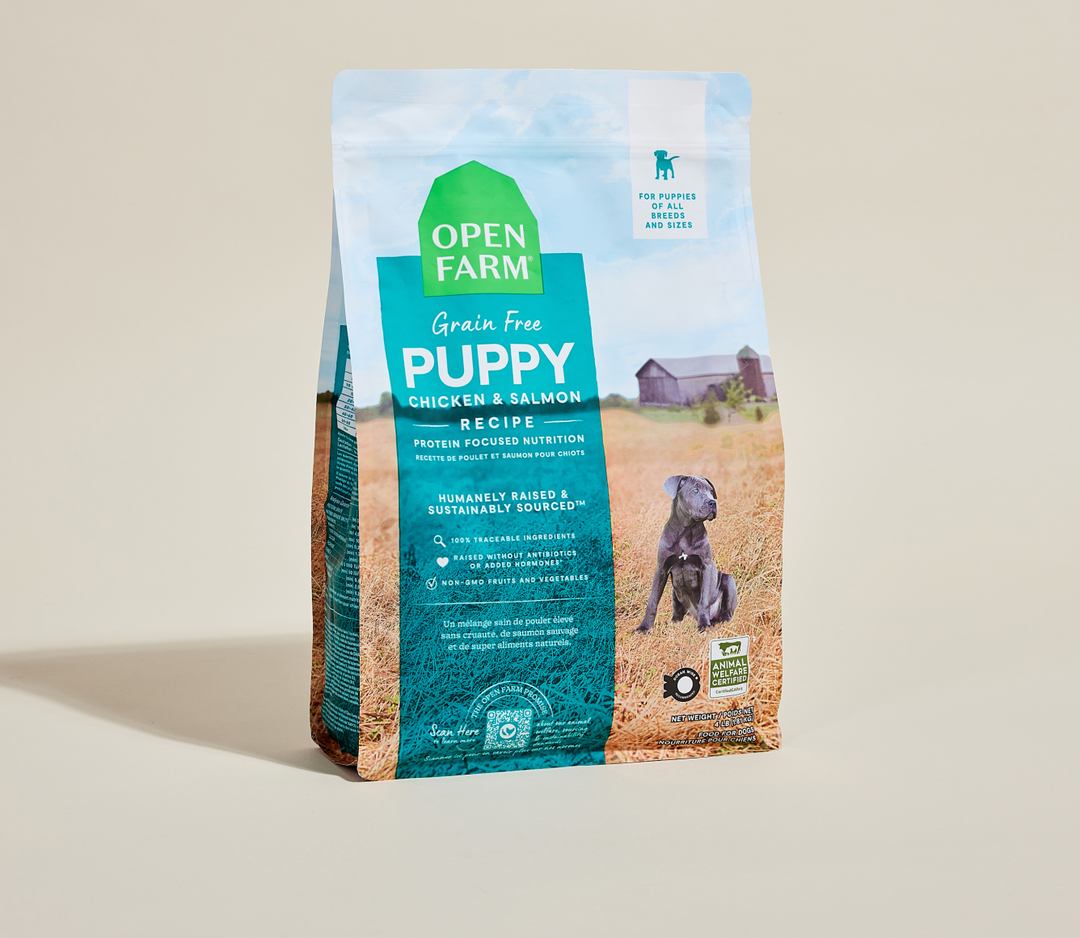 Open Farm - Chiot Poulet et Saumon - Nourriture Sèche Sans Grains pour Chiens