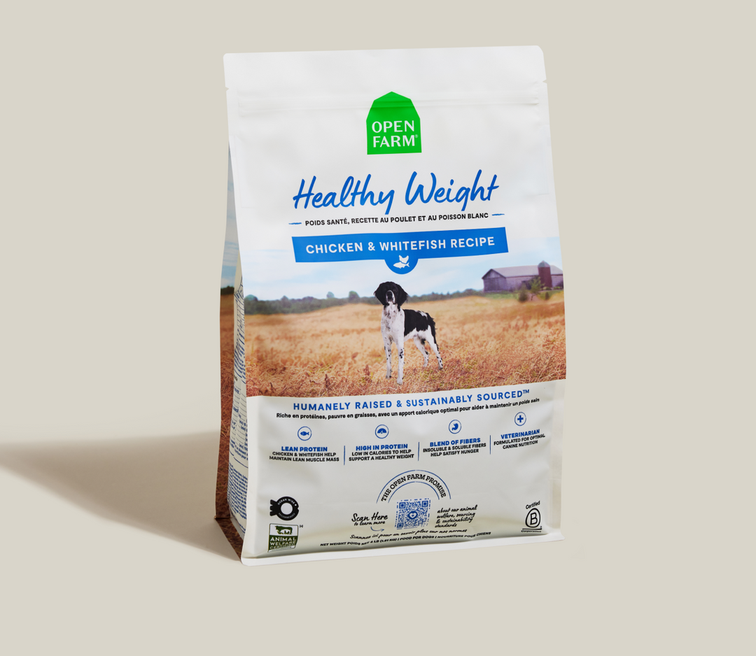 Open Farm Functional - Poids Santé, Poulet et Poisson Blanc - Nourriture Sèche pour Chiens