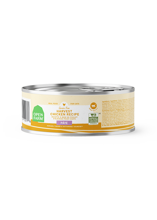 Open Farm - Chat Pâté de Poulet d'Élevage - Nourriture Humide Sans Grains pour Chats