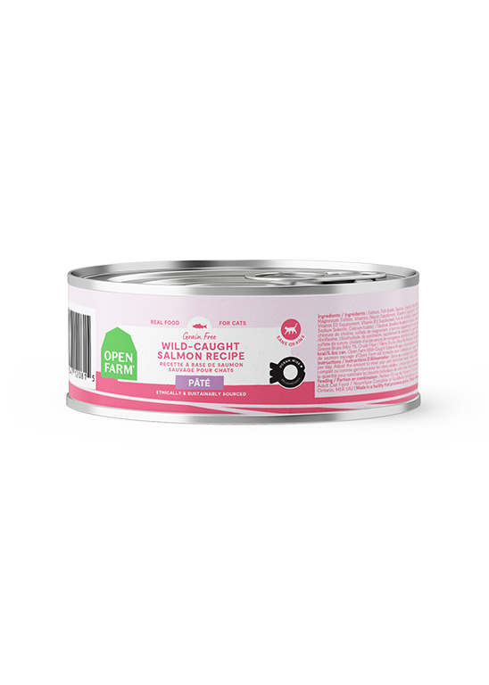 Open Farm - Chat Pâté de Saumon Sauvage - Nourriture Humide Sans Grains pour Chats