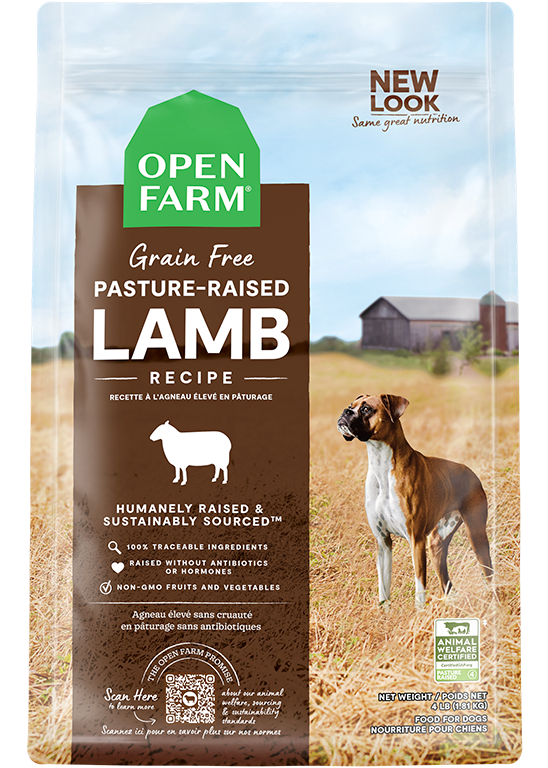 Open Farm Sans Grains - Agneau Élevé en Pâturage - Nourriture Sèche pour Chiens