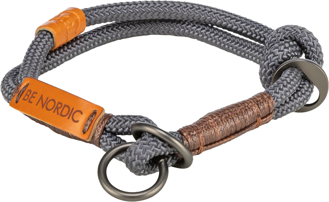 BE NORDIC Collier Corde Semi-Étrangleur S Gris