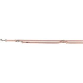 TRIXIE PREMIUM Laisse Adj. Doublée M/L Rosé