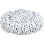 Voir l’image dans la galerie, *TRIXIE Lit Rond Mila Gris/Blanc 50cm
