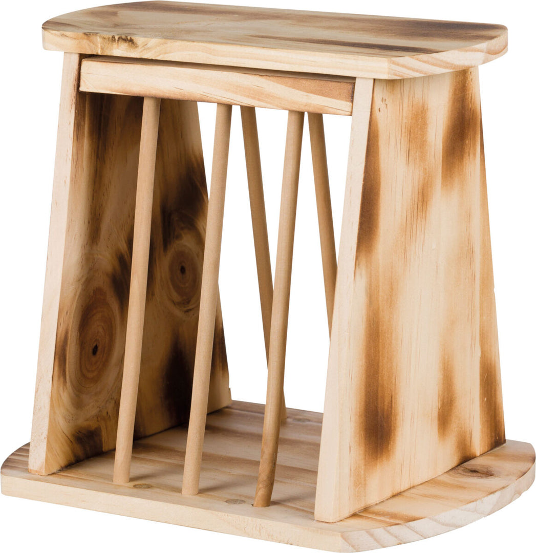 TRIXIE Abri Râtellier à Foin Debout en Bois pour Rongeur 25x22x18 cm