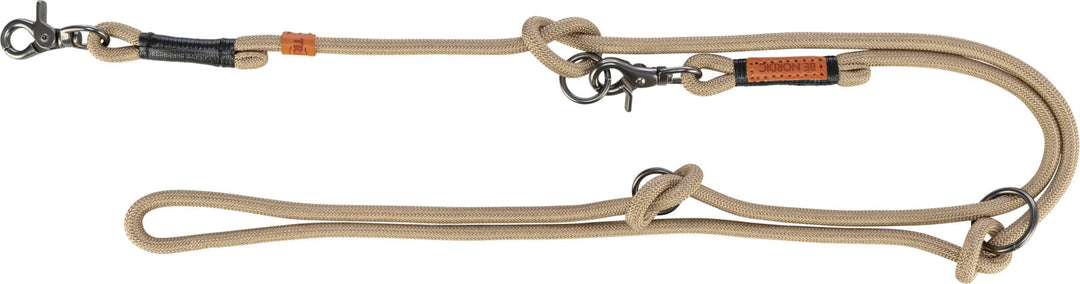 BE NORDIC Laisse Corde Ajustable S/M Sable
