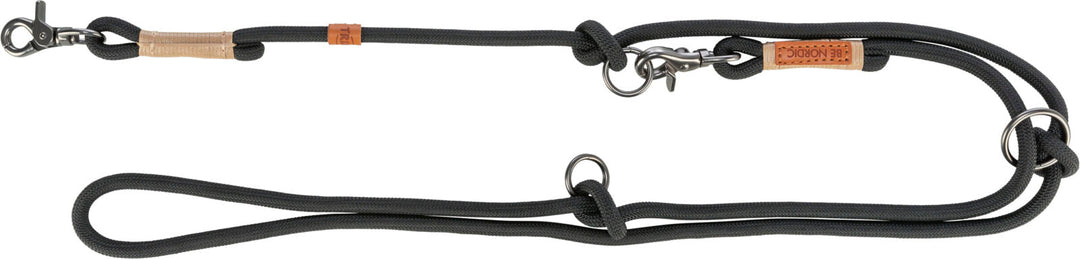 BE NORDIC Laisse Corde Ajustable S/M Noir