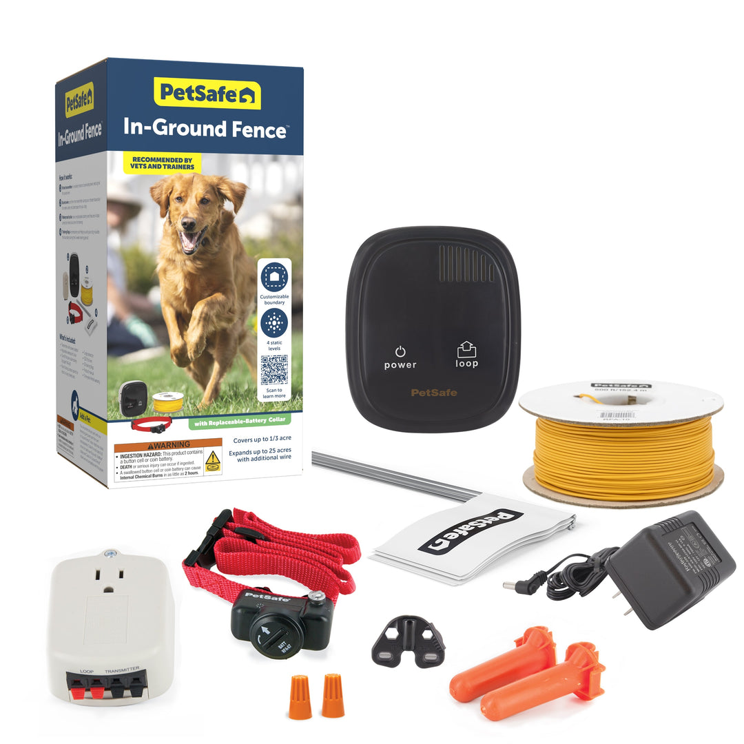 Petsafe - Clôture Souterraine Anti-Fugue de Luxe avec Collier - Système Anti-Fugue pour Chiens