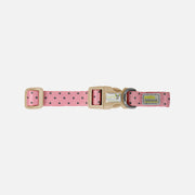 PETITE PISTACHE Collier Motif Pois Rose XS