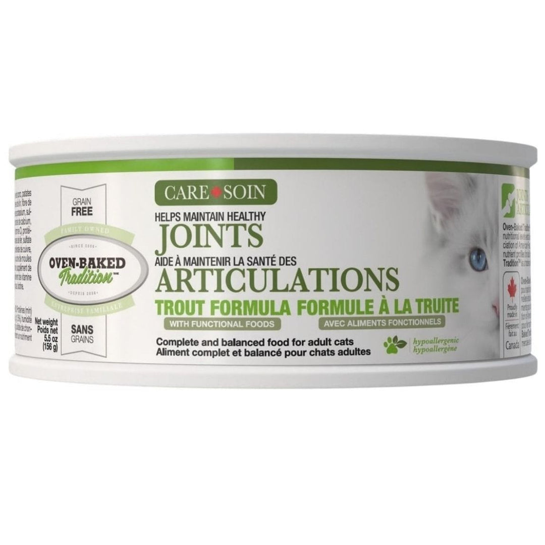 Oven-Baked Tradition Soin - Santé des Articulations - Pâté de Truite - Nourriture Humide Sans Grains pour Chats Adultes