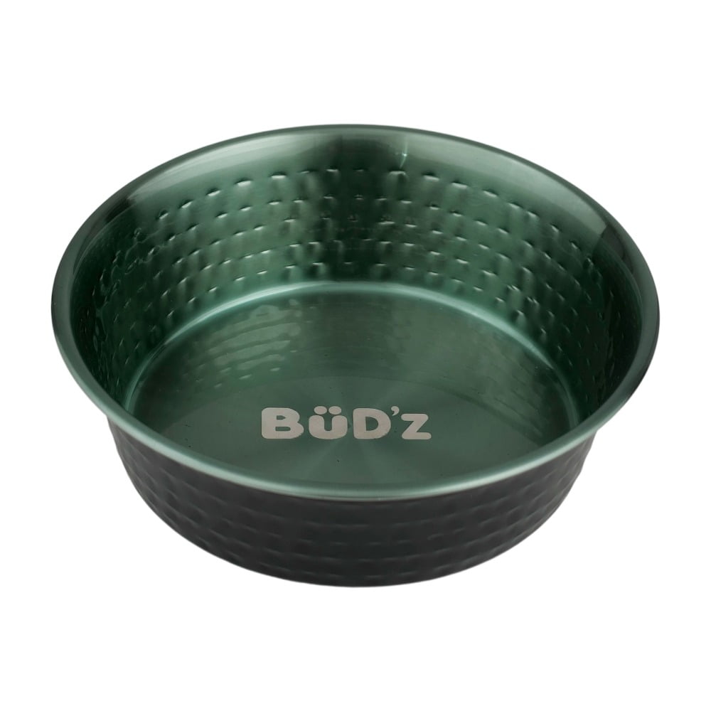 *BUD'Z Bol Inox Intérieur Martelé Vert 32oz