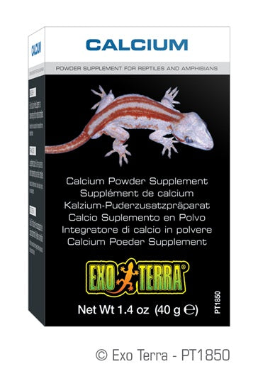 EXO TERRA Supplément Calcium en Poudre 40g pour Reptiles