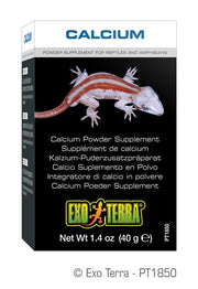 EXO TERRA Supplément Calcium en Poudre 40g pour Reptiles