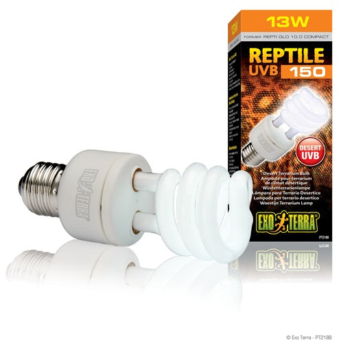 Exo Terra - Ampoule Fluocompacte Reptile UVB150 - Éclairage pour Terrariums