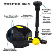 Laguna - Pompe Équipée PowerJet - Pompe à Fontaine pour Bassins