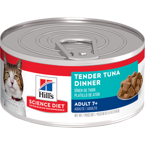 Hill's Science Diet - Chat Sénior 7+ Pâté de Thon - Nourriture Humide pour Chats