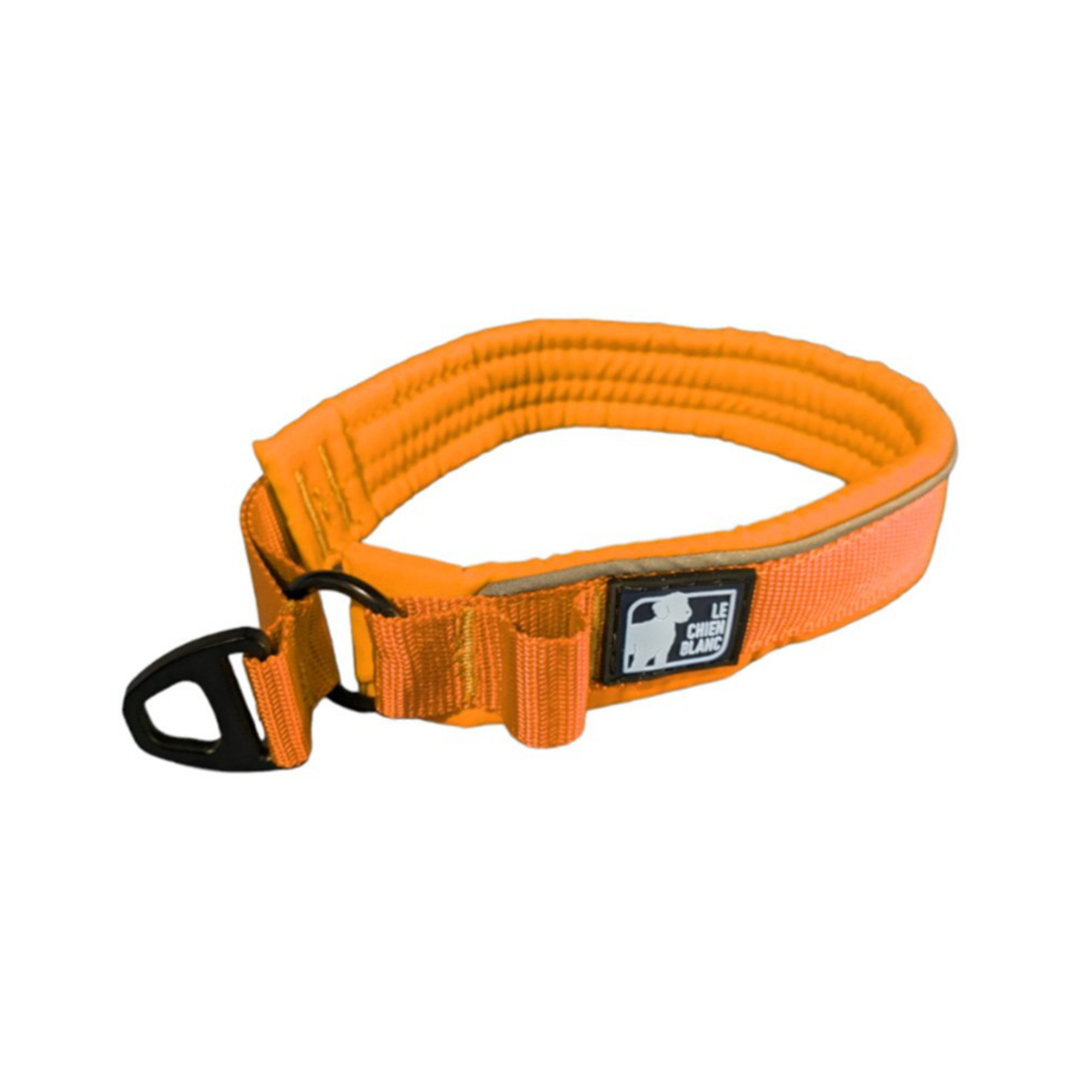 CHIEN BLANC Collier Paddé Orange M