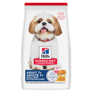 Hill's Science Diet - Petites Bouchées Poulet, Orge et Riz Brun - Nourriture Sèche pour Chiens Adultes 7+ Ans