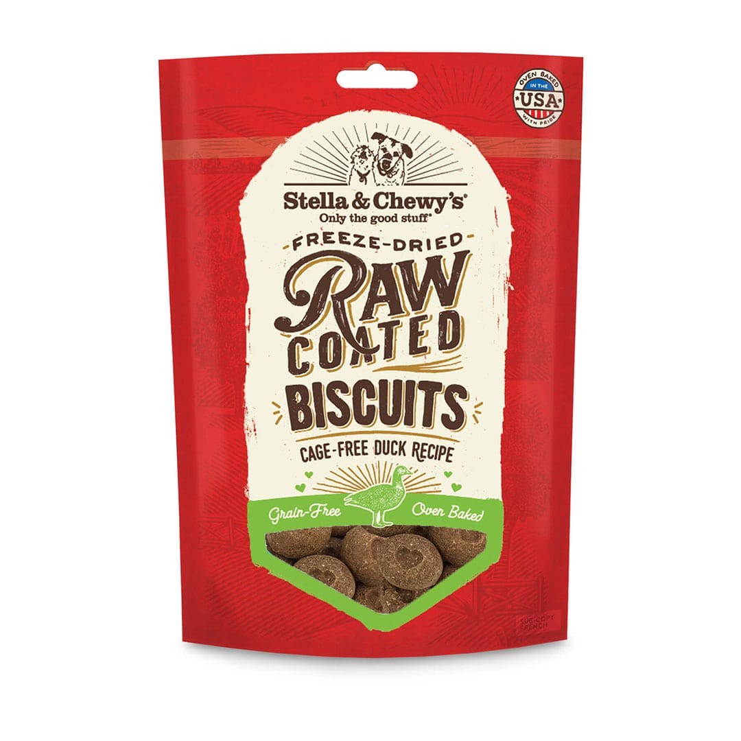 Stella & Chewy's Raw Coated Biscuits - Canard en Liberté - Biscuits pour Chiens