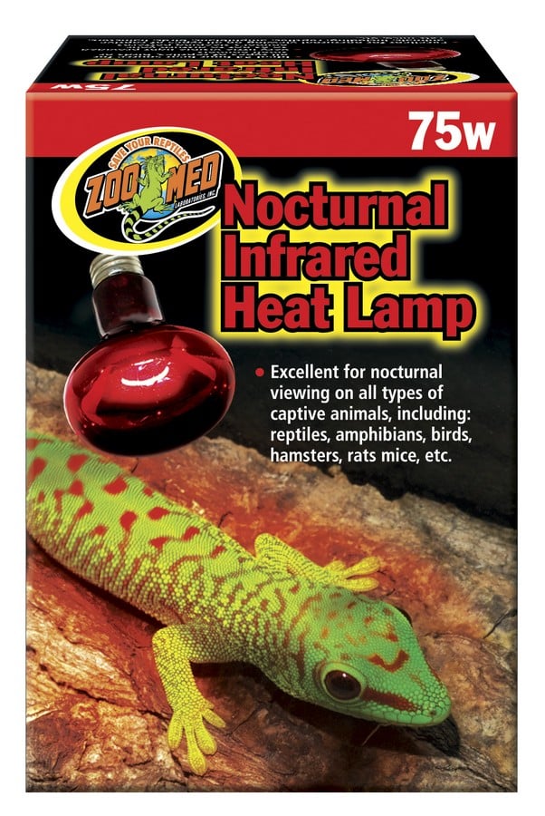 ZOO MED Lampe Infrarouge 75W pour Reptiles