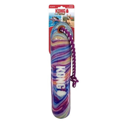 Kong Wild Shieldz - Bâton d'Entraînement Tourbillon - Jouet Flottant à Lancer et Rapporter pour Chiens