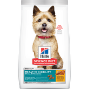 Hill's Science Diet - Mobilité Saine (Healthy Mobility), Petites Bouchées Poulet, Riz Brun et Orge - Nourriture Sèche pour Chiens Adultes