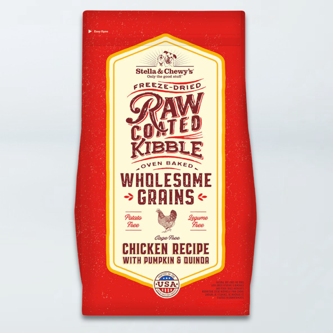 Stella & Chewy's Raw Coated - Chien Poulet et Grains Saines - Nourriture Sèche pour Chiens