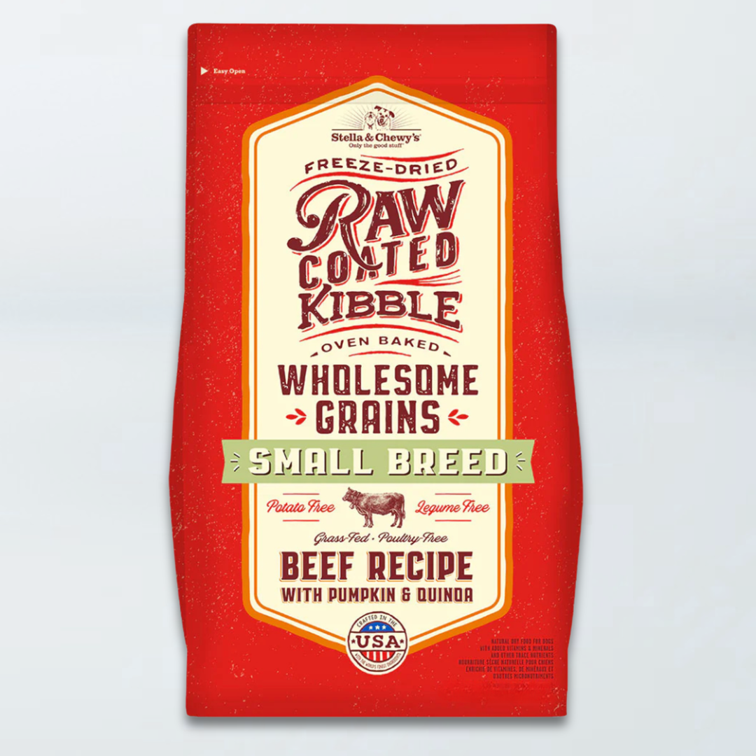 Stella & Chewy's Raw Coated - Chien Boeuf et Grains Saines - Nourriture Sèche pour Chiens