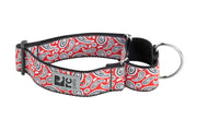 RCP Collier Dressage Sangle Motif L Rouge Rebelle