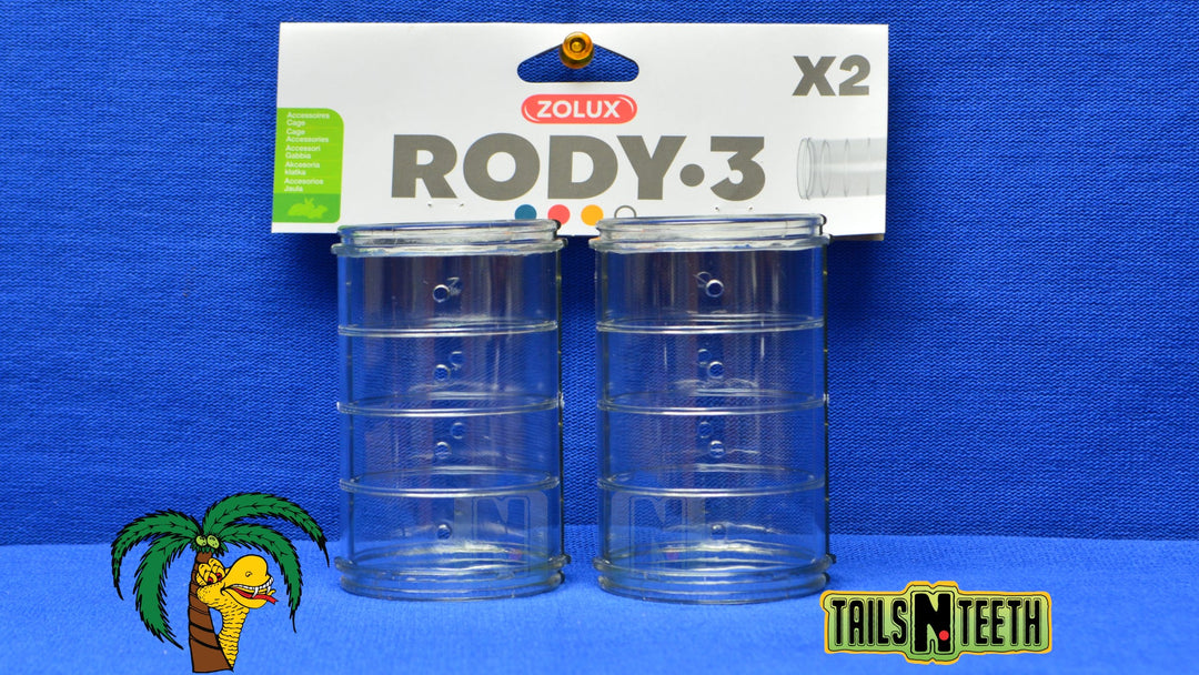 ZOLUX Tube Droit Rody 3 Transparent pour Petits Animaux