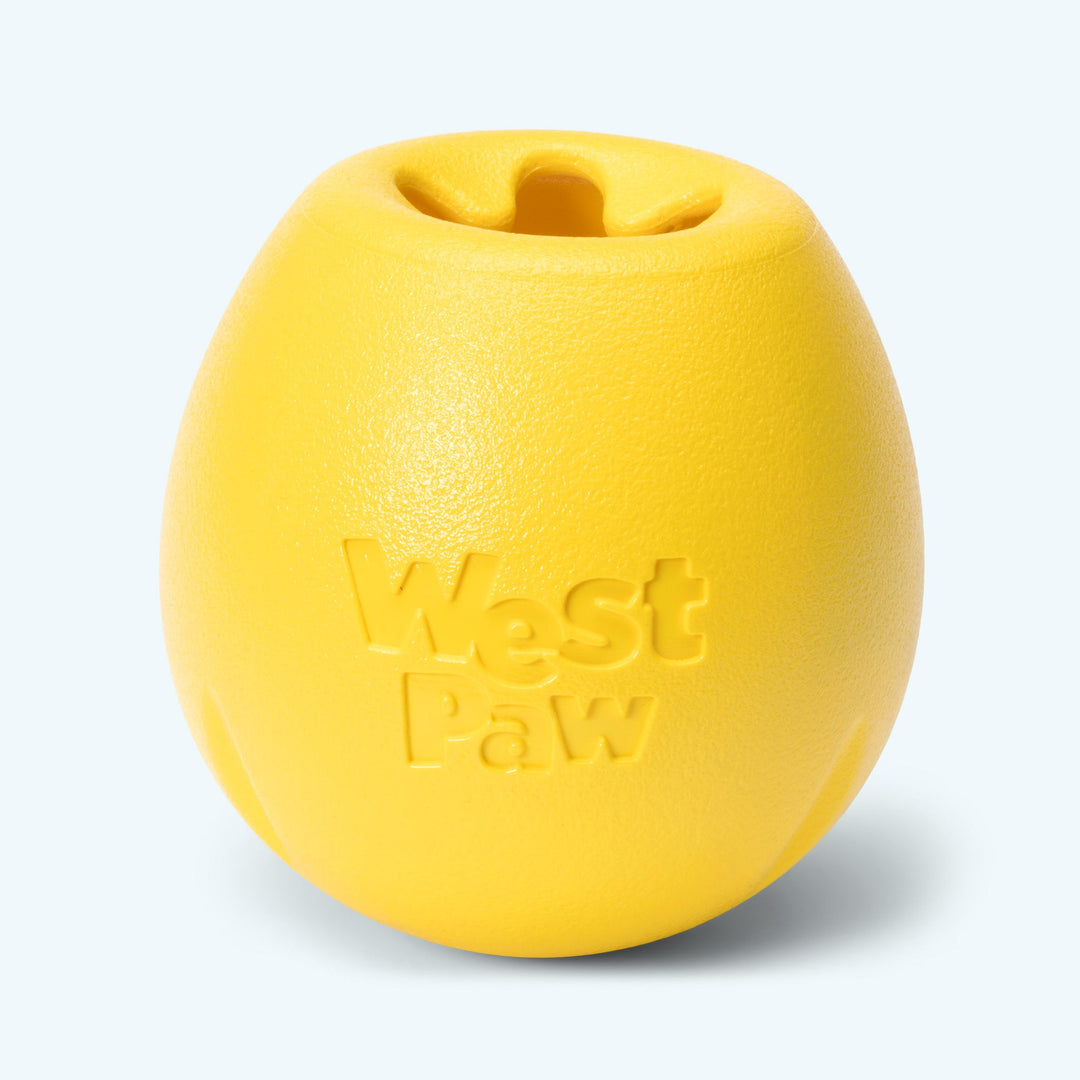 WEST PAW Jouet Chien Zogoflex Echo Rumbl Jaune L