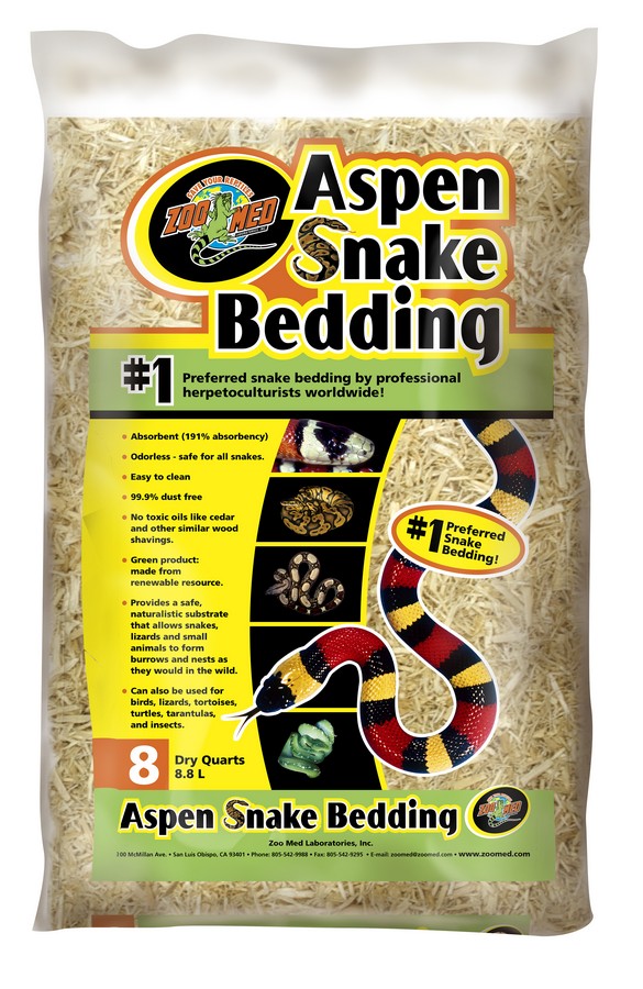 ZOO MED Literie d'Aspen pour Serpent 8 Pintes pour Reptiles