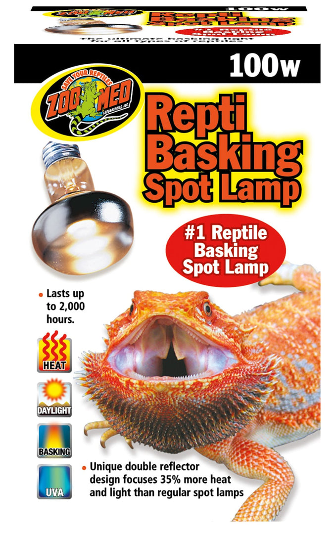 ZOO MED Lampe pour se Prélasser 100W x2 pour Reptiles