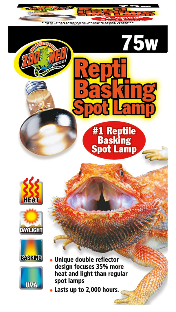 ZOO MED Lampe pour se Prélasser 75W x2 pour Reptiles
