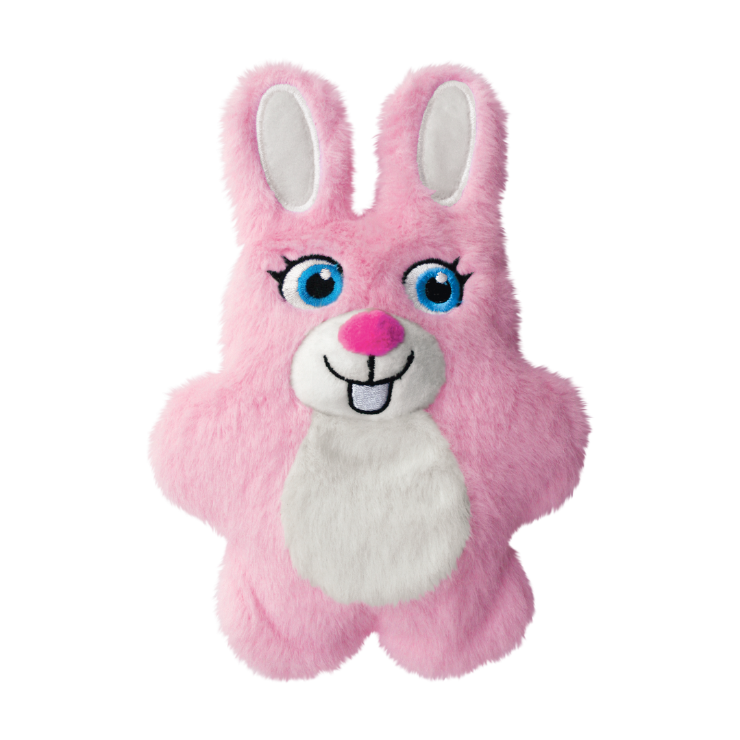 Kong - Spring Snuzzles Lapin - Jouet en Peluche avec Couineur pour Chiens
