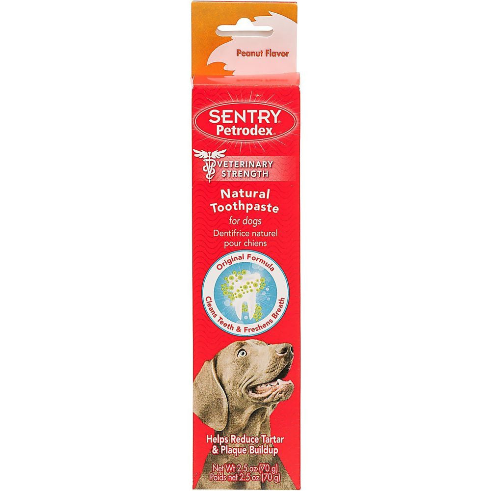 Petrodex Sentry - Dentifrice Naturel Saveur d'Arachide - Dentifrice pour Chiens