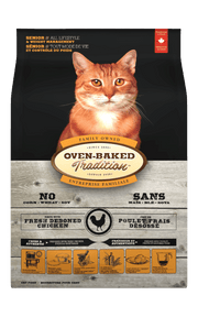Oven-Baked Tradition - Senior et Contrôle du Poids, Poulet Frais Désossé - Nourriture Sèche pour Chats Âgés