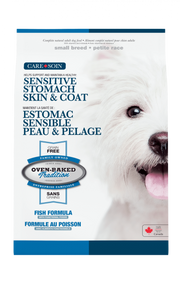 Oven-Baked Tradition - Chien Petite Race Soin Estomac Sensible et Peau & Pelage Poisson - Nourriture Sèche Sans Grains pour Chiens