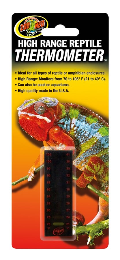 ZOO MED Thermomètre à Cristaux Liquides pour Reptiles