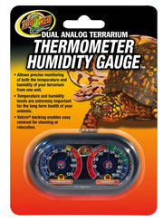 ZOO MED Thermomètre Analogique & Hygromètre pour Reptiles