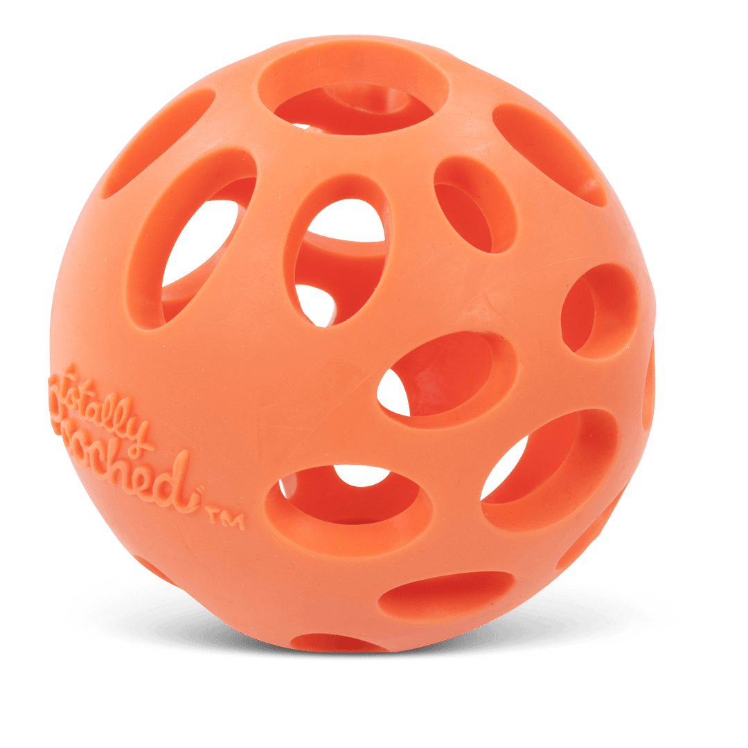 Messy Mutts Totally Pooched - Balle Huff'n Puff en Caoutchouc pour Chiens, 3.1"