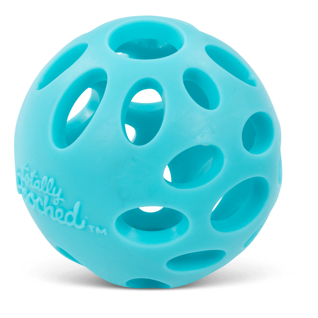 Messy Mutts Totally Pooched - Balle Huff'n Puff en Caoutchouc pour Chiens, 3.1"