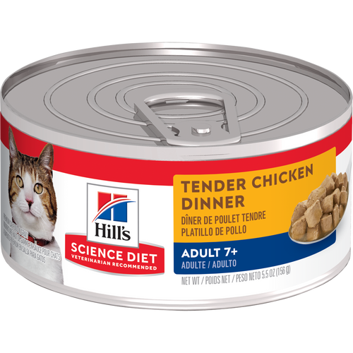 Hill's Science Diet - Chat Senior 7+ Pâté de Poulet Tendre - Nourriture Humide pour Chats