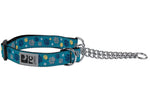 Voir l’image dans la galerie, RCP Collier Dressage Motif XS Traces de Pattes Turquoise