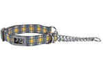 Voir l’image dans la galerie, RCP Collier Dressage Motif M Écossais Fleur de Souci